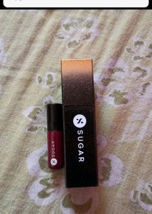 Combo Of Sugar Lipstick And Net Top