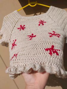 raffle crochet top (extremely new)