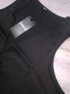 Black halter crop top