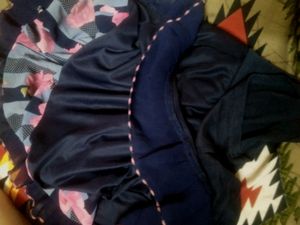Short Skirt Blue Pink Purple Colour Best Combinati