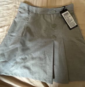 Gray Skort with Buttons