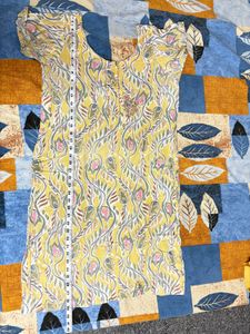 Yellow Floral Kurta Set