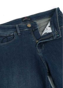 Women Navy Blue Comfort Slim Fit High Rise Stretch