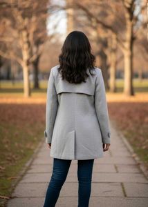 Imported Elegant Grey Women&#39;s Coat