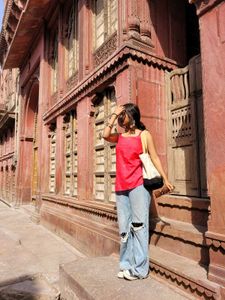 Short Pink Printed Kurti