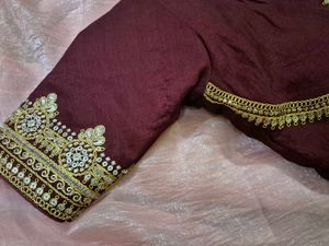 Elegant Maroon Blouse