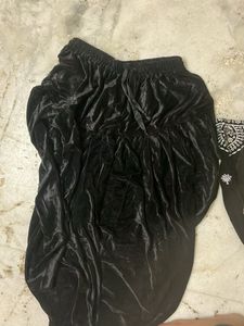 Black Velvet Embroidered Kurti