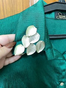 Satin Kurti Top