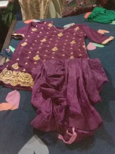 Elegant Purple Kurta Set