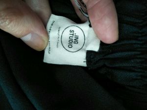 Black Embroidered Culottes