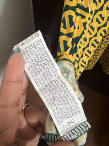 Yellow Geometric Print Maxi Dress