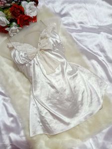 🌼Silky White Babydoll Lingerie 🌼