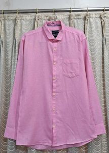 Pink Solid Men’s Shirt | Size M 🎀💓