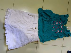 Denim Pink Or Crop Top