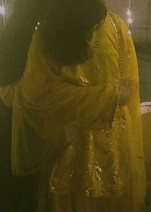 Yellow Embellish Indian Dress Sharara Weding Nikha