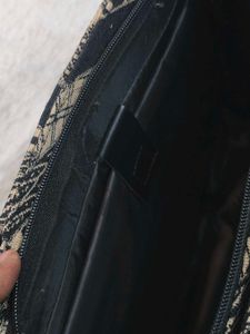 Colorful Patterned Jute Tote Bag