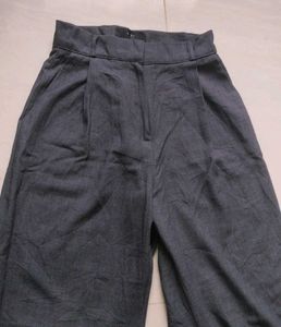 Grey Wide Leg Trousers