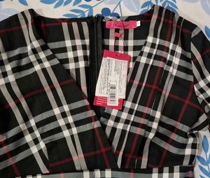 Plaid Midi Dress