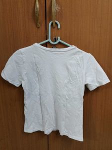 WHITE FITTED T SHIRT