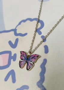 Aesthetic Pinteresty Butterfly Pendant Chain🎀