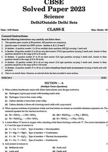 Oswaal Science Class 10
