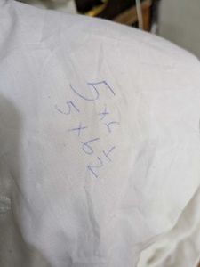 White Bedsheet (Thick with elastic on sides)