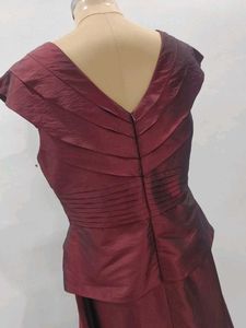 🤎Elegant Maroon Formal Dress