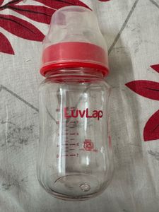 Luvlap Glass Feeding Bottle And Nipples