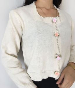 Floral Pearl Cardigan