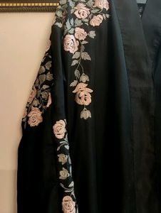 Beautiful Floral Embroidered Aline Abaya✨