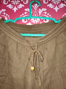 Olive Green Casual Pants