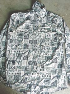 Printed Grey Shirt