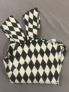 Zara Diamond Pattern Romper jumpsuit