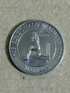 Rare 20 Cents Sir Don Bradman Coin From Australia