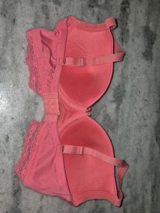Hot Pink Lace  Bra