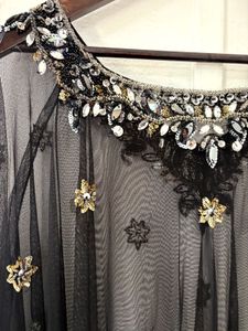 Elegant Embellished Poncho Top