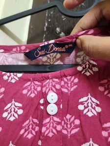 Cotton Pink Kurti