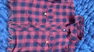 Checked Flannel crop Shirt