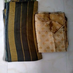 saari with blouse fabric