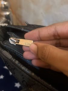 Gucci Vintage Black GG Canvas Tote Bag