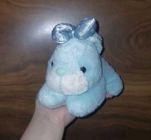 Blue Bow Bunny Plushies