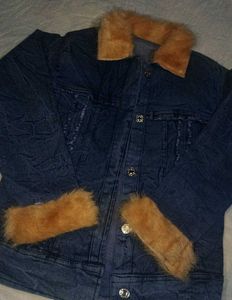 Denim Fur Jacket