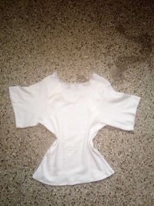 White Top With Lace Detailing