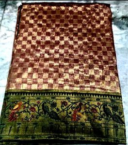 Bridal WeddingWear Tissue Silk Saree