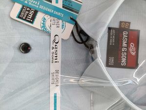Qasmi &amp; Sons Light Blue Dress Shirt
