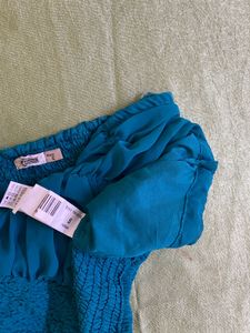 Turquoise in Colour Tube Top Size S