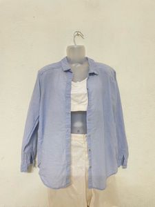 H&amp;M Y2k Pintresty 🌸 Sky Blue Shirt