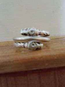 Vintage Silver Snake Wrap Ring