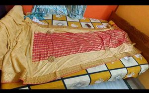 Designer Red Saree