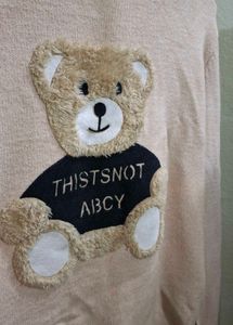 Cute Bear Graphic Sweater